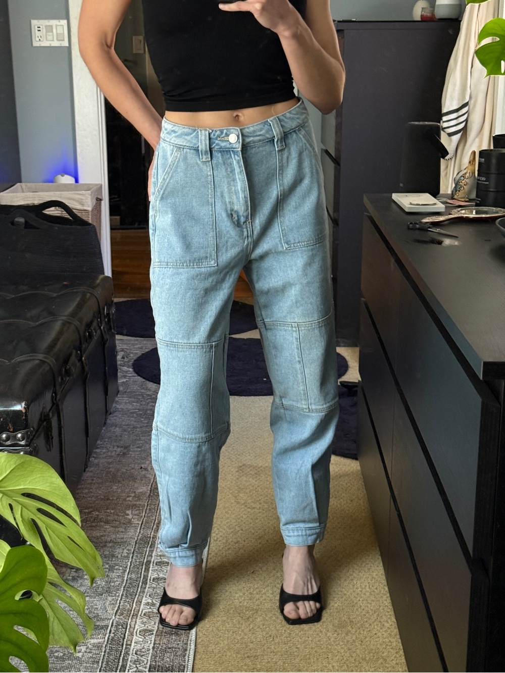 PacSun Light Blue Denim Carpiter’s Joggers